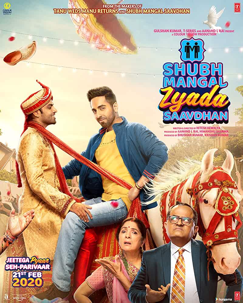 Shubh Mangal Zyada Saavdhan (2020) Hindi Movie HDRip