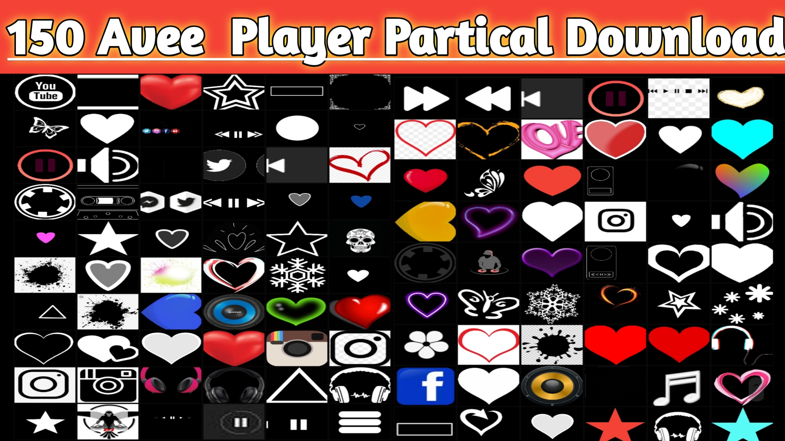 150 Avee Player Particles BY Dj Devrajkasya