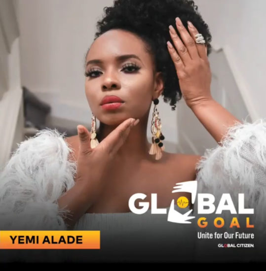 Yemi Alade to perform alongside Shakira, Justin Beiber at 2020 Global Goal Concert