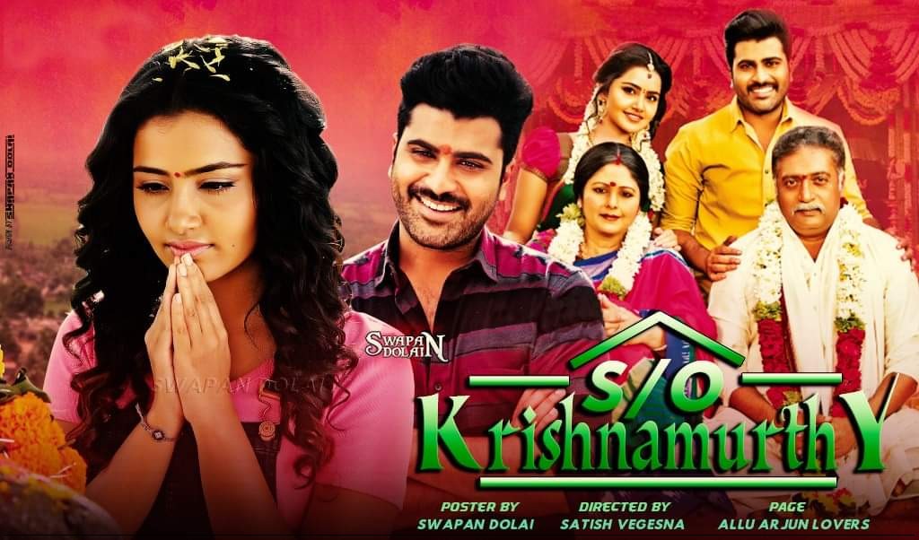 S/O Krishnamurthy (Sathamanam Bhavati) 2019 Hindi Dubbed Movie 400MB HDRip Download